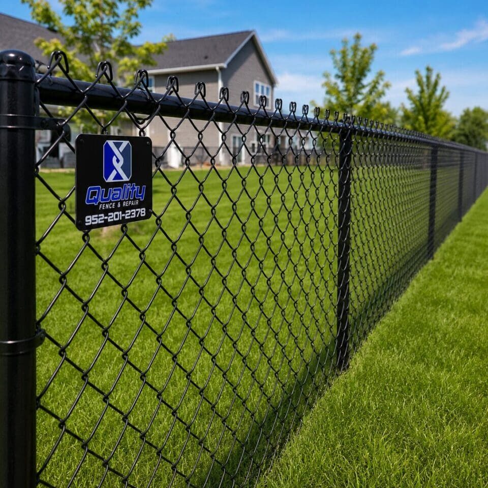 Black Chain Link Fence, Monticello